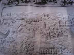 изображение нарвских укреплений на саркофаге Понтуса Делагарди 